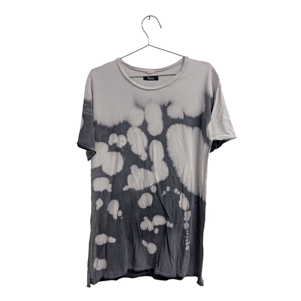 Revolve‎ Michael Lauren Distressed Tee Shirt Bleach Tie Dye Grunge Loungewear S
